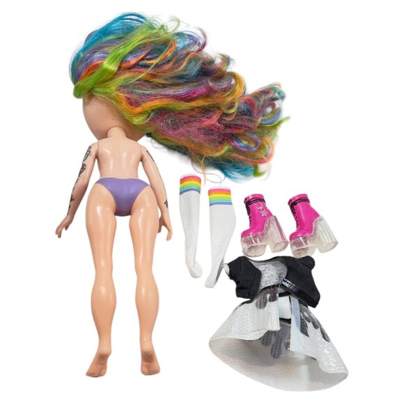 Rainbow High Doll Rainbow Surprise Dream 15 inch Multicolor Hair Tattoos Shoes - Picture 12 of 16